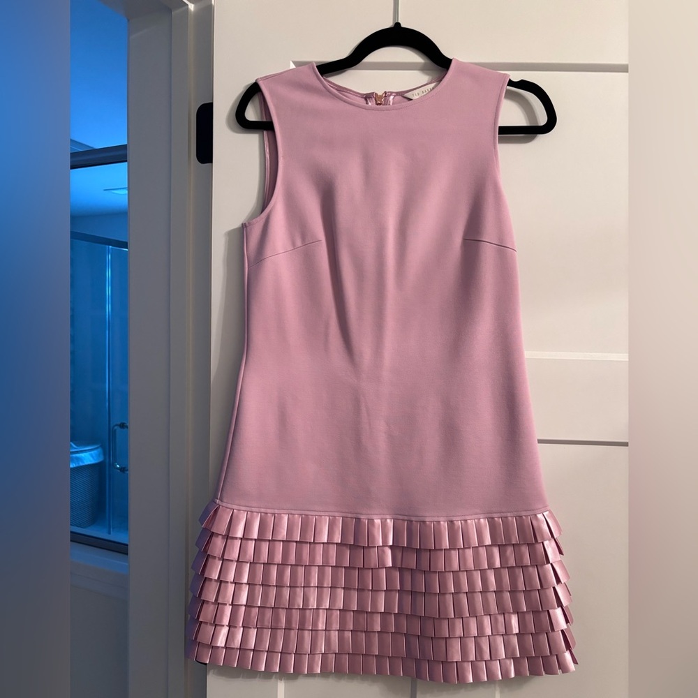 Ted Baker Lilac Dress with Rose Gold Zipper